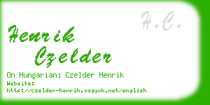henrik czelder business card
